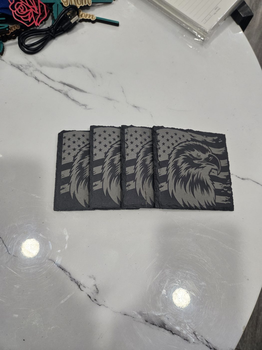 Slate set of four · Elegant