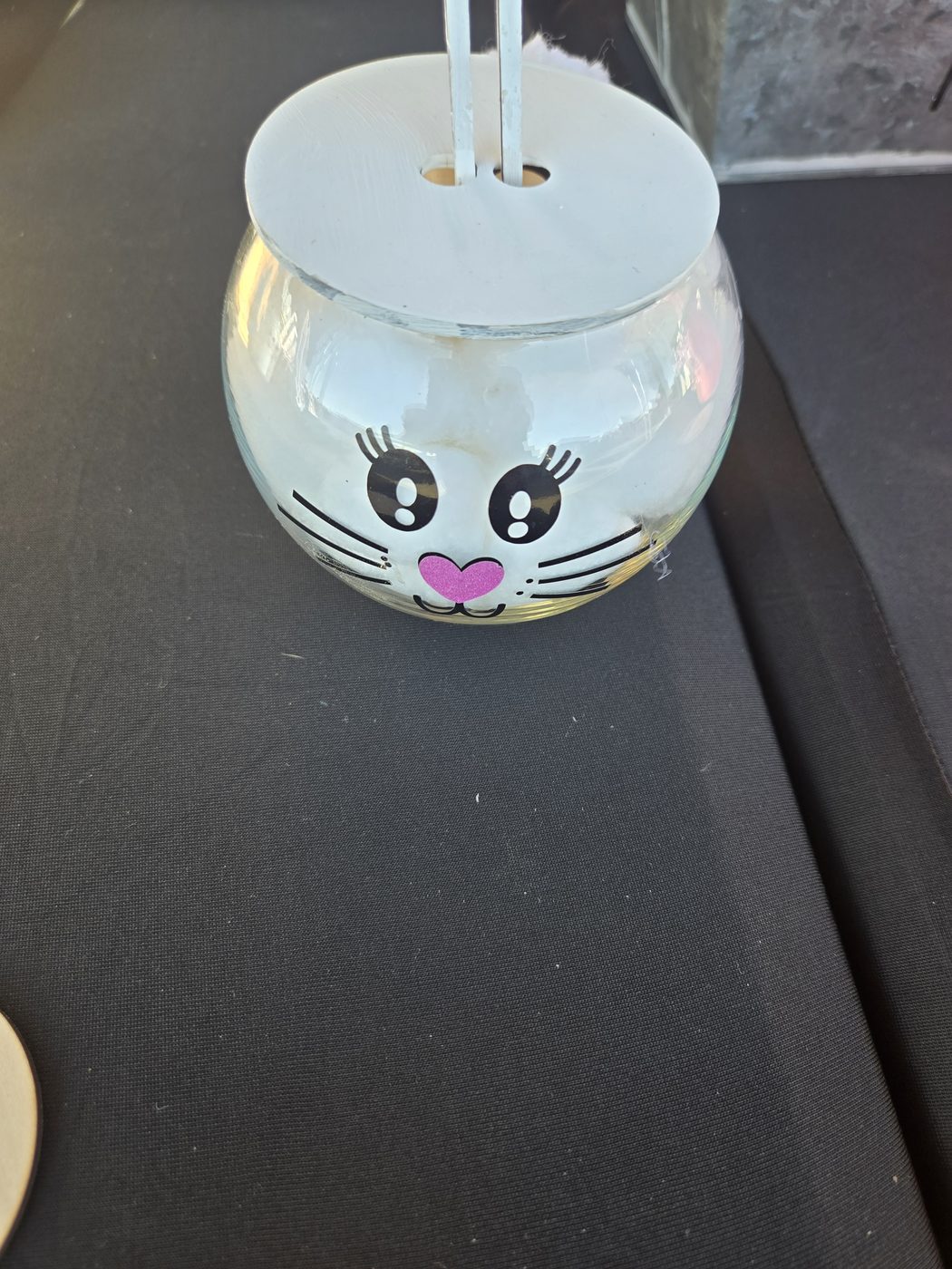 Glass with a vinyl face · Holiday