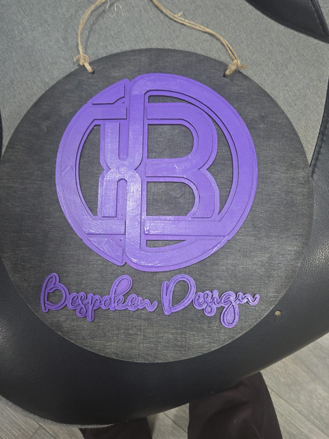 Our hand-finished Bespoken Designs sign